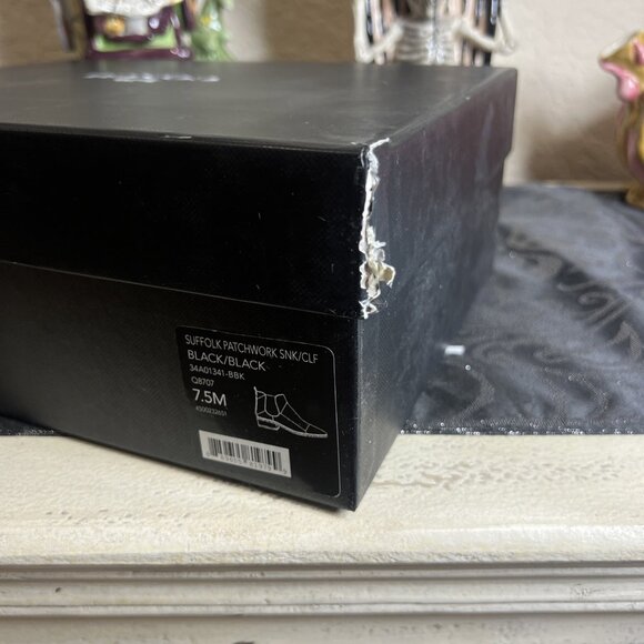 Coach Women's Suffolk Patchwork Pointed Toe Leather Ankle Boots 7.5M NEW IN BOX - Picture 12 of 14